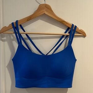 Elegant Blue Double-Strap Women's Bralette